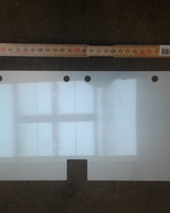 Bended plate w/holes - slope 2mm SST f/Shutter SR25